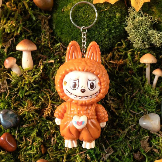 Face Changing Cartoon Character Keychain Toy with Expressions