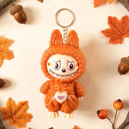 Face Changing Cartoon Character Keychain Toy with Expressions