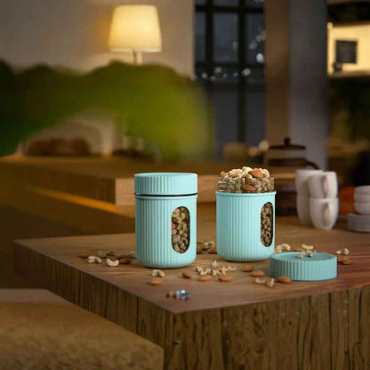 Airtight Food Storage Containers with Window - 650ML (2 Pieces)