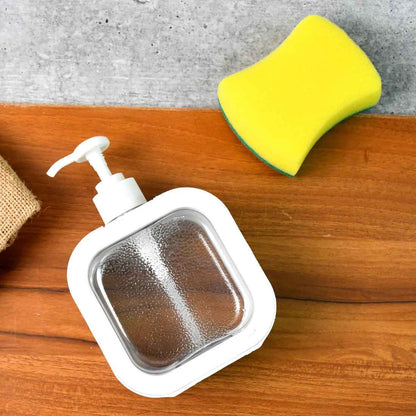 Clear Plastic Snap Sink Soap & Lotion Dispenser - Refillable Pump Bottle