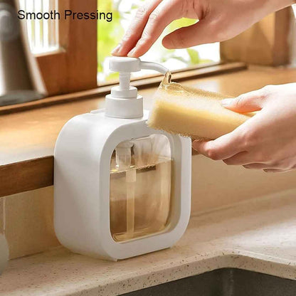 Clear Plastic Snap Sink Soap & Lotion Dispenser - Refillable Pump Bottle