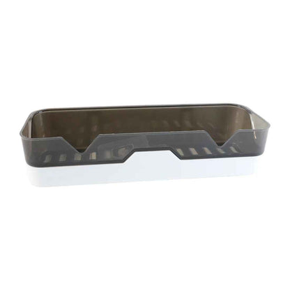 Wall Mounted Adhesive Plastic Storage Shelf for Bathroom & Kitchen (Pack of 2)