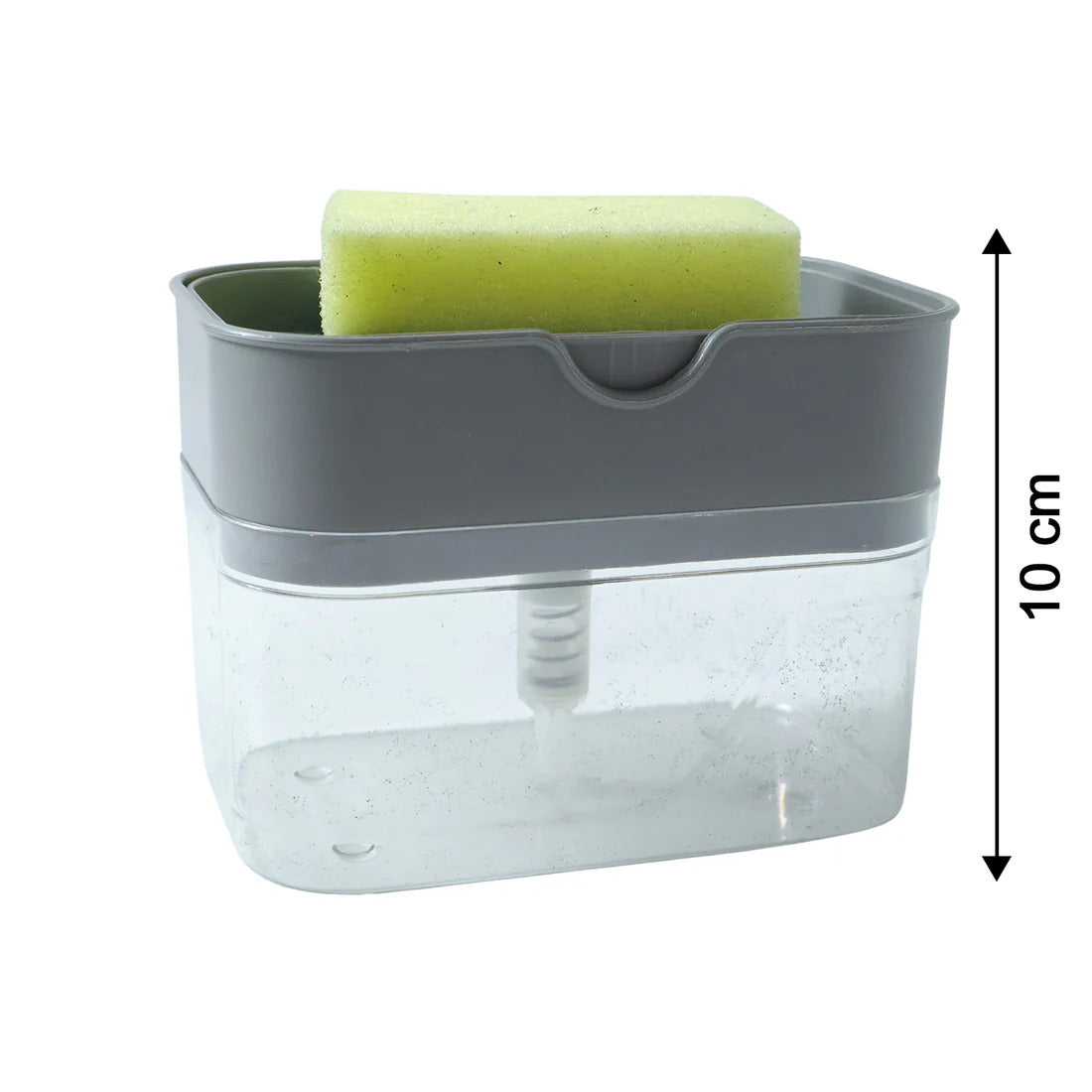Liquid Soap Dispenser with Sponge Holder for Easy Dishwashing