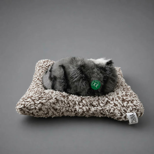 Sleeping Cat Plush Toy with Cushion for Car & Home Decor