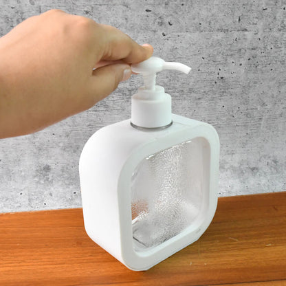 Clear Plastic Snap Sink Soap & Lotion Dispenser - Refillable Pump Bottle