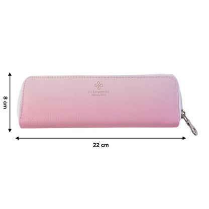 Premium Makeup Brush Storage Pouch with Zip - Compact & Travel Organizer - 2 pcs