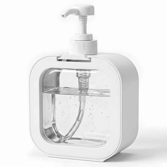 Clear Plastic Snap Sink Soap & Lotion Dispenser - Refillable Pump Bottle