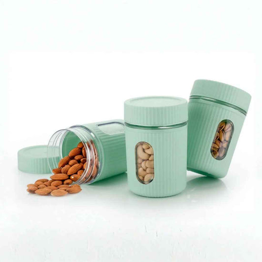 Airtight Food Storage Containers with Window - 650ML (2 Pieces)